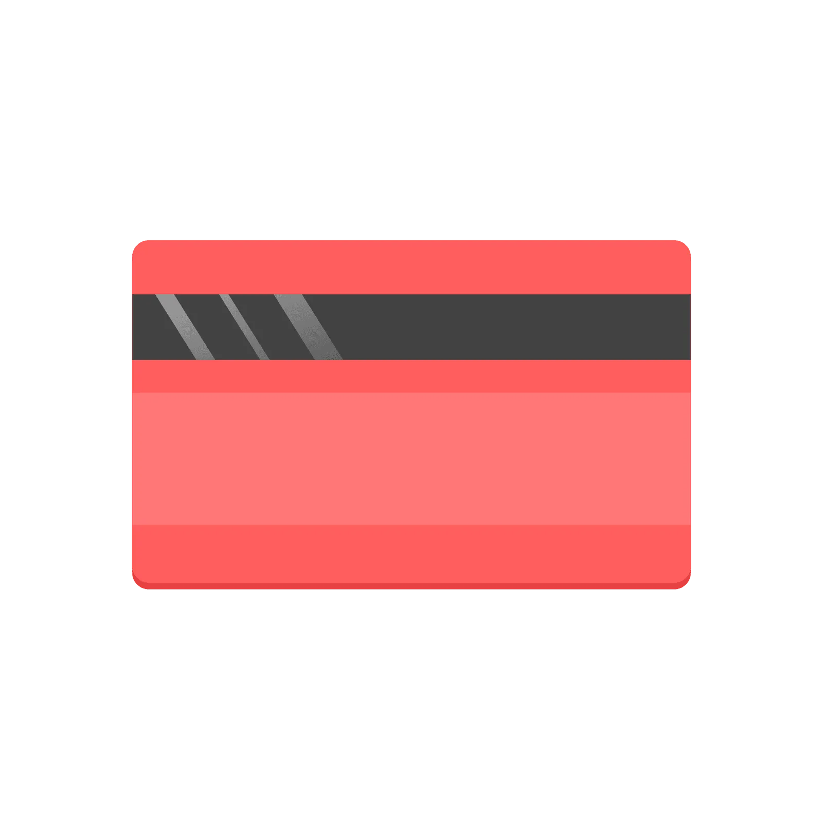 Illustration of a red payment card